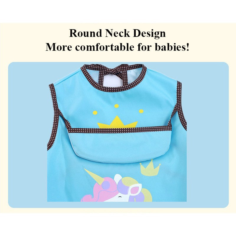 ❤Baby Apron❤Toddler Kids Waterproof Feeding Bib Pocket❤SG Seller❤